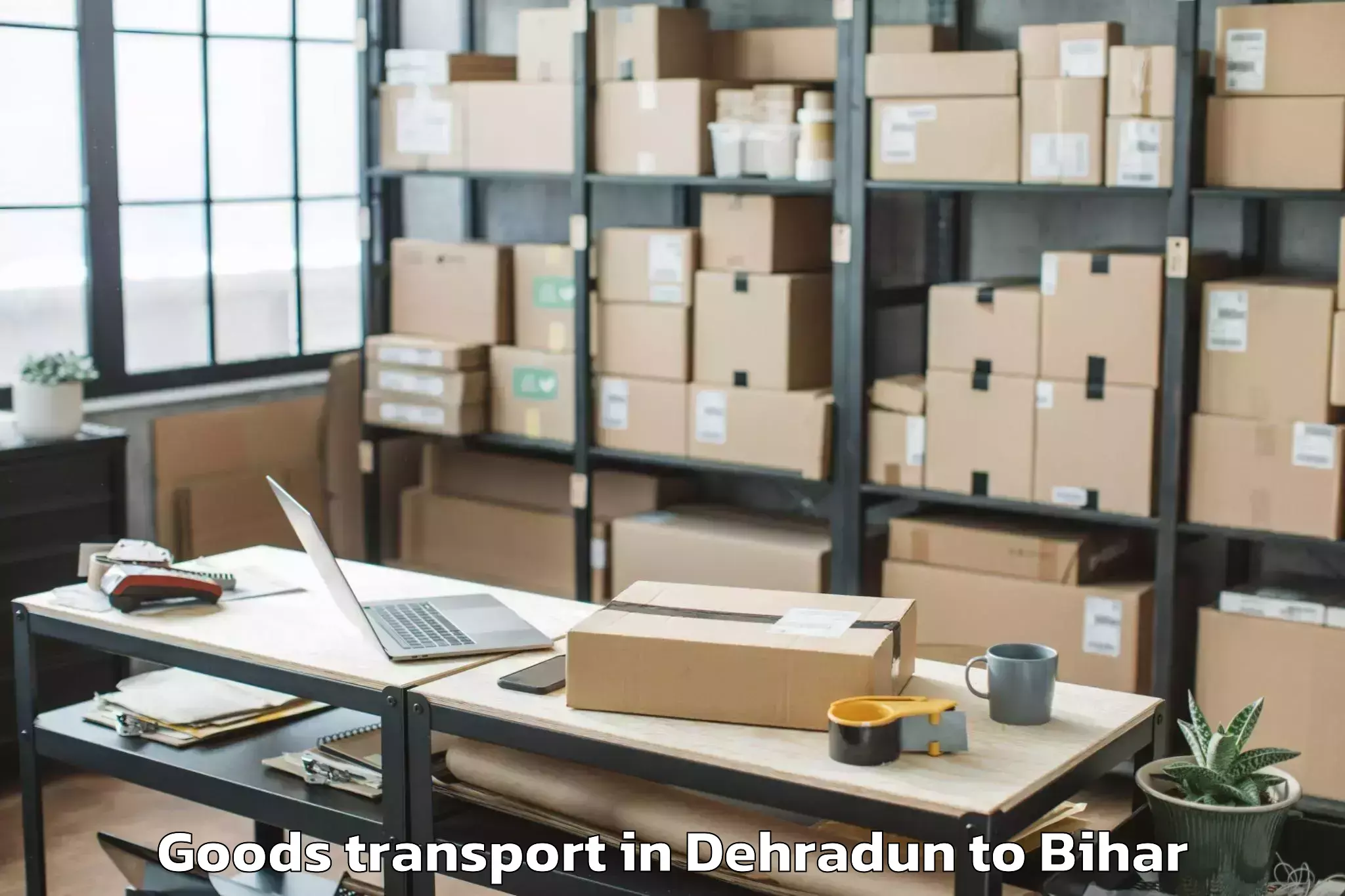 Efficient Dehradun to Dumaria Goods Transport